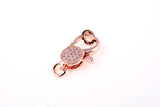 CZ Micro Pave Gold Filled Lobster Clasp
