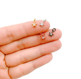 14K Gold Filled Dainty Tiny Star Charm, CZ Micro Pave CZ Star Charm, Star Pendant for Necklace Bracelet, Cubic Zirconia, DIY Jewelry CP011