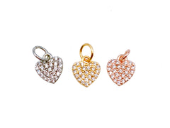 18K Gold Filled Heart Charm Pendant, CP233