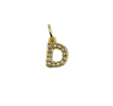 18K Gold Filled Over Brass Initial Charms, CZ Pave Initial Uppercase Initial Charms, 26 Letter Pendant Alphabet Charm Micro Pave Letter Charm CP482