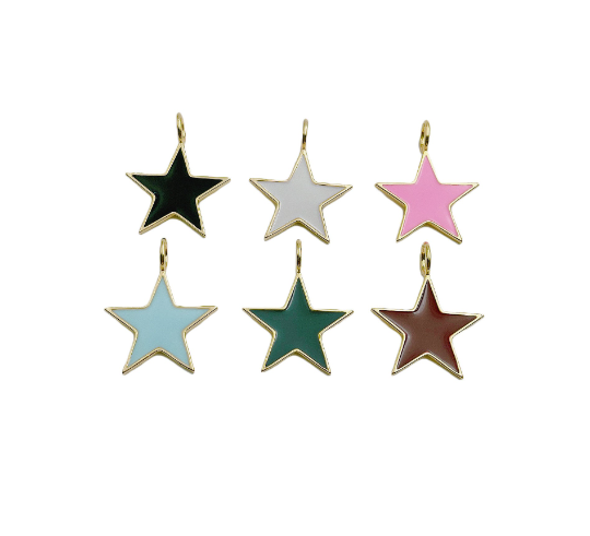 Enamel Star Pendant, CP682