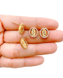22K Gold Filled Our Lady of Guadalupe Earrings