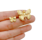 14K Gold Filled Dainty Butterfly Charms, CP1297