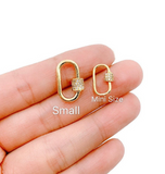 Mini & Small Size Oval Screw Clasp