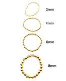 24K Gold Bracelet Bead Stretch Bracelet