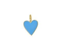 Dainty Neon Enamel Heart Pendant, CP965