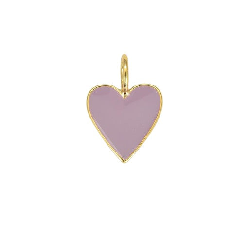 Dainty Neon Enamel Heart Pendant, CP965