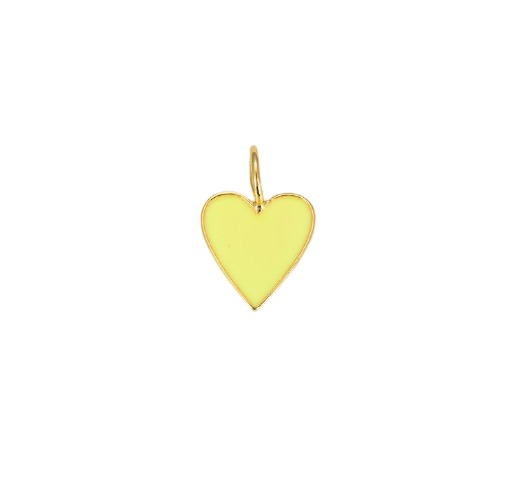 Dainty Neon Enamel Heart Pendant, CP965