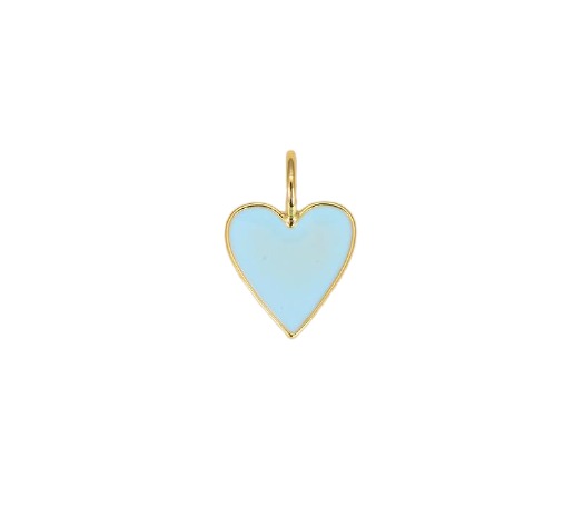 Dainty Neon Enamel Heart Pendant, CP965