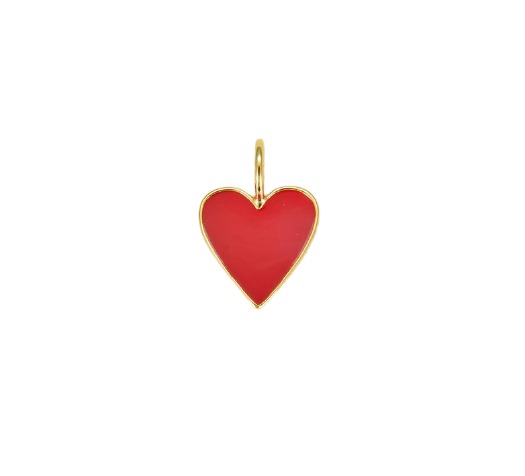 Dainty Neon Enamel Heart Pendant, CP965